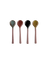 4er set kleine servierlöffel, glänzend