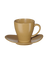 tasse avec soucoupe, ocra
