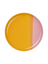 dessert plate, passion fruit smoothie