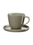 koffiekop met schoteltje, shiso