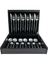 cutlery set with 24 pcs., silver matt