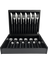 cutlery set with 24 pcs., black handle
